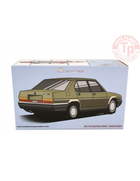 ALFA ROMEO ALFA 90 2.5 INIEZIONE QUADRIFOGLIO ORO E.E. 1985 - ROSSO - 1:18 LM133D LAUDORACING