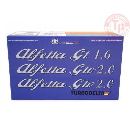 ALFA ROMEO ALFETTA GTV 2000 TURBODELTA 1979 NERO 1:18 LM130C3 LAUDORACING