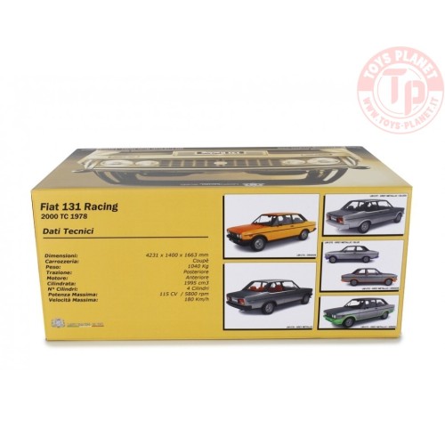 FIAT 131 RACING 2000 TC 1978 GRIGIO 1:18 LM127E LAUDORACING