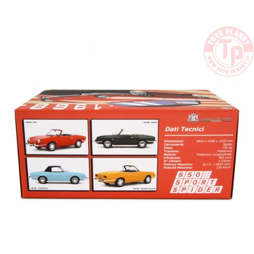 FIAT 850 SPORT SPIDER 1968 1:18 LM148B LAUDORACING