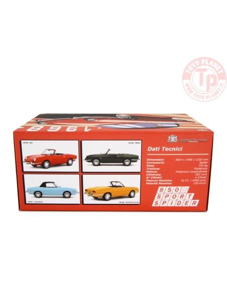 FIAT 850 SPORT SPIDER 1968 1:18 LM148B LAUDORACING FIAT 850 SPORT SPIDER 1968 1:18 LM148B LAUDORACING