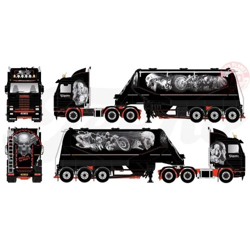 Scania 143M Streamline con cisterna cemento - John Templeton TEKNO 80996 TEKNO