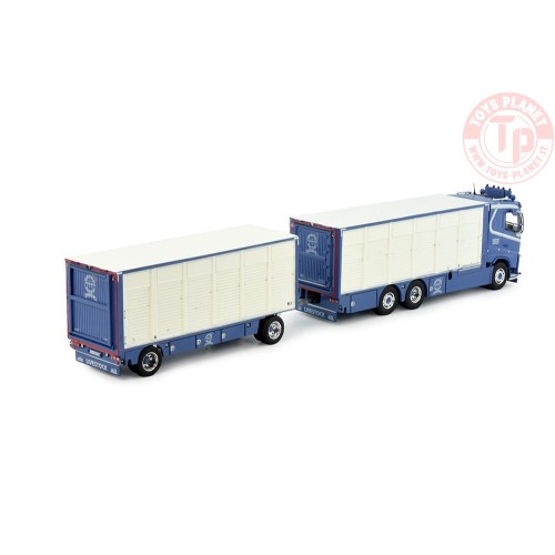 Volvo FH04 motorwagen met resin vee-opbouw Brühlmann TEKNO 83169 TEKNO