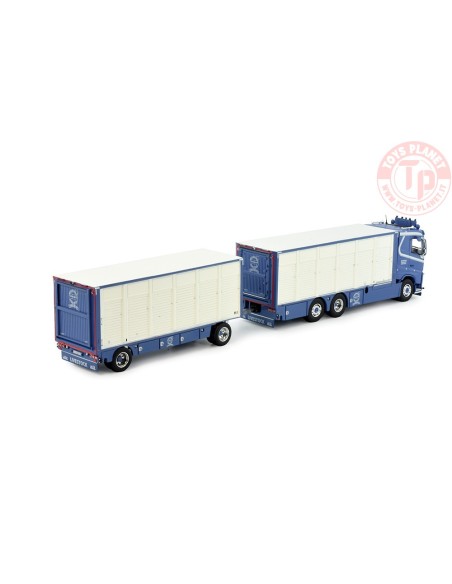 Volvo FH04 motorwagen met resin vee-opbouw Brühlmann TEKNO 83169 TEKNO