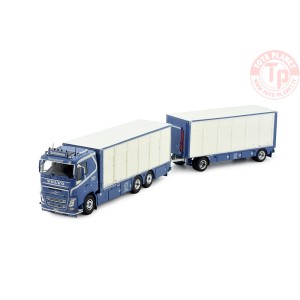 Volvo FH04 motorwagen met resin vee-opbouw Brühlmann TEKNO 83169 TEKNO
