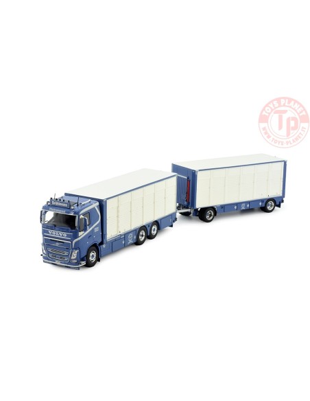 Volvo FH04 motorwagen met resin vee-opbouw Brühlmann TEKNO 83169 TEKNO
