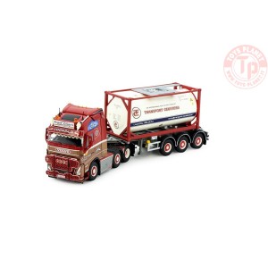 Volvo FH05 6x2 Globetrotter XL met 20ft. Iso tankcontainer Ceusters TEKNO 83752 TEKNO