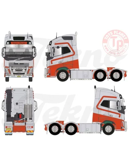 Volvo Down Under Silver-red TEKNO 83199 TEKNO Volvo Down Under Silver-red TEKNO 83199 TEKNO