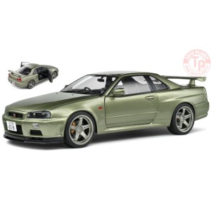 NISSAN GT-R (R34) 1999 MET.GREEN 1:18 SL1804308 SOLIDO