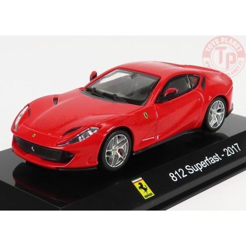 1/43 FERRARI 812 SUPERFAST 2017 - CON VETRINA - WITH SHOWCASE - RED ABSUP005 MODELLI EDICOLA