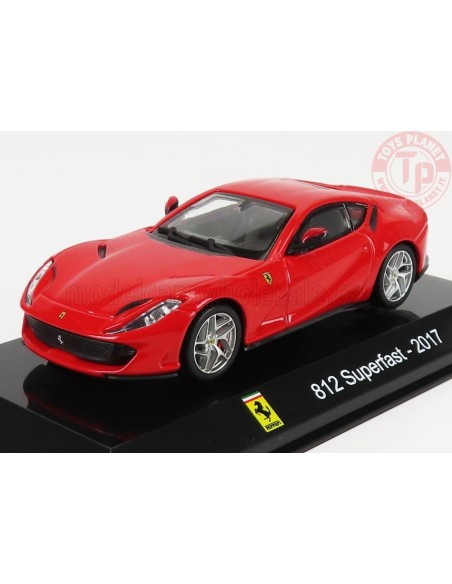 1/43 FERRARI 812 SUPERFAST 2017 - CON VETRINA - WITH SHOWCASE - RED ABSUP005 MODELLI EDICOLA