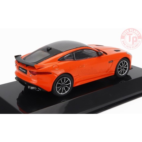 1/43 - JAGUAR - F-TYPE SVR 2016 - CON VETRINA - WITH SHOWCASE - ORANGE MET ABSUP017 MODELLI EDICOLA