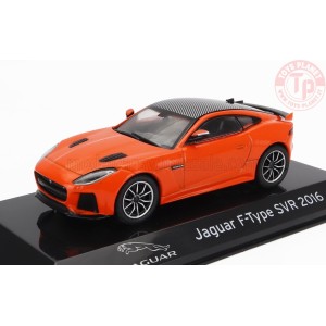 1/43 - JAGUAR - F-TYPE SVR 2016 - CON VETRINA - WITH SHOWCASE - ORANGE MET ABSUP017 MODELLI EDICOLA