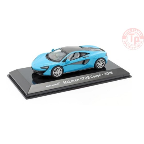 McLaren 570S Coupe 2016 blue 1:43 ABSUP033 MODELLI EDICOLA