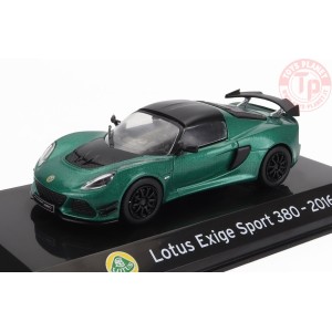 1/43 LOTUS EXIGE SPORT 380 2016 CON VETRINA GREEN ABSUP037 MODELLI EDICOLA