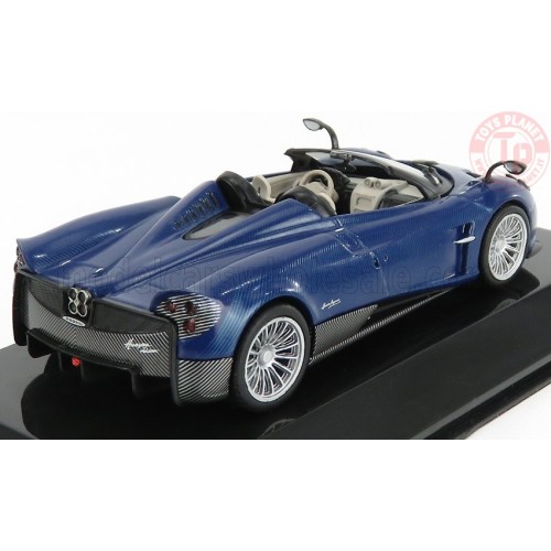 1/43 PAGANI HUAYRA ROADSTER 2017 CON VETRINA BLUE ABSUP049 MODELLI EDICOLA