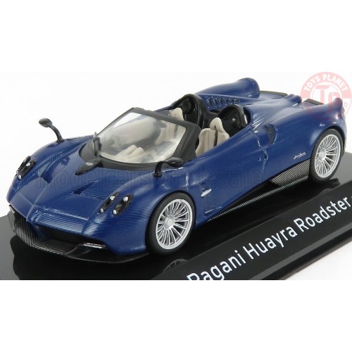 1/43 PAGANI HUAYRA ROADSTER 2017 CON VETRINA BLUE ABSUP049 MODELLI EDICOLA
