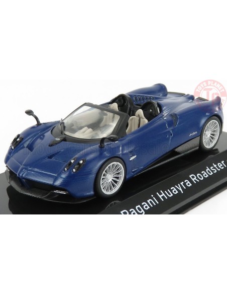 1/43 PAGANI HUAYRA ROADSTER 2017 CON VETRINA BLUE ABSUP049 MODELLI EDICOLA