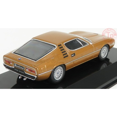 1/43 ALFA ROMEO MONTREAL 1970 CON VETRINA BROWN MET ABSUP076 MODELLI EDICOLA