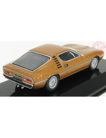 1/43 ALFA ROMEO MONTREAL 1970 CON VETRINA BROWN MET ABSUP076 MODELLI EDICOLA