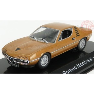 1/43 ALFA ROMEO MONTREAL 1970 CON VETRINA BROWN MET ABSUP076 MODELLI EDICOLA