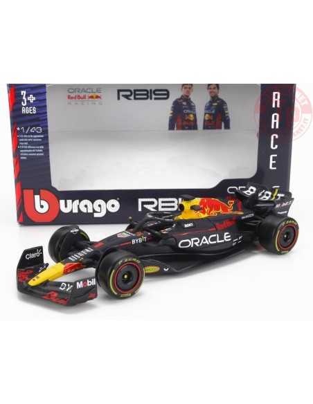 1/43 RED BULL F1 RB19 TEAM ORACLE RED BULL RACING N 1 WORLD CHAMPION SEASON 2023 MAX VERSTAPPEN BU38082-VERS BURAGO