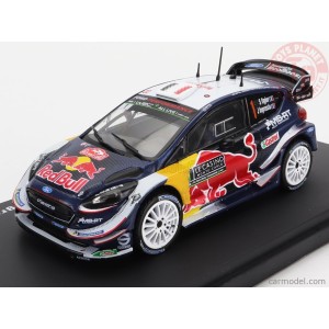 1/43 FORD ENGLAND - FIESTA WRC RED BULL N 1 WINNER RALLY MONTECARLO 2018 S.OGIER - J.INGRASSIA WRC003 MODELLI EDICOLA