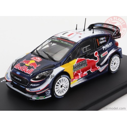 1/43 FORD ENGLAND - FIESTA WRC RED BULL N 1 WINNER RALLY MONTECARLO 2018 S.OGIER - J.INGRASSIA WRC003 MODELLI EDICOLA