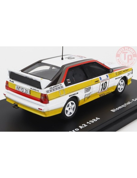 1/43 AUDI QUATTRO N 10 WINNER RALLY ACROPOLIS 1984 S.BLOMQVIST - B.CEDERBERG WRC006 MODELLI EDICOLA