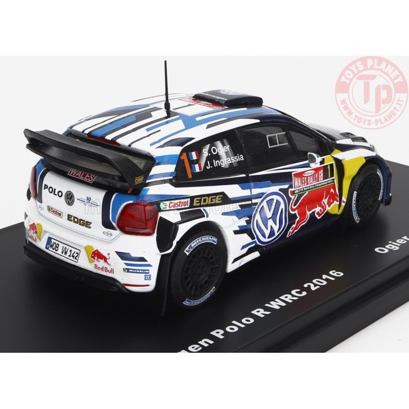 ミニカー ixo WRC 2016 VW POLO R WRC S.Ogier 1/43 アルタヤ 1/43 フォルクスワーゲン ポロ R モンテカルロラリー