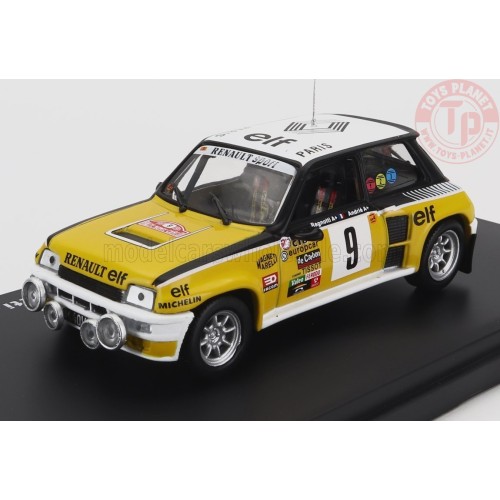1/43 RENAULT R5 TURBO N 9 WINNER RALLY MONTECARLO 1981 J.RAGNOTTI - J.M.ANDRIE WRC008 MODELLI EDICOLA
