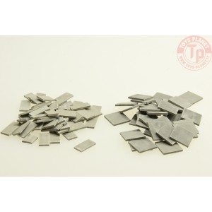 Assortimento di pannelli per pavimentazione grigio scuro (280 x interi, 260 x metà) 1:48/1:50 JUWEELA 24155 JUWEELA