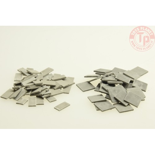 Assortimento di pannelli per pavimentazione grigio scuro (280 x interi, 260 x metà) 1:48/1:50 JUWEELA 24155 JUWEELA