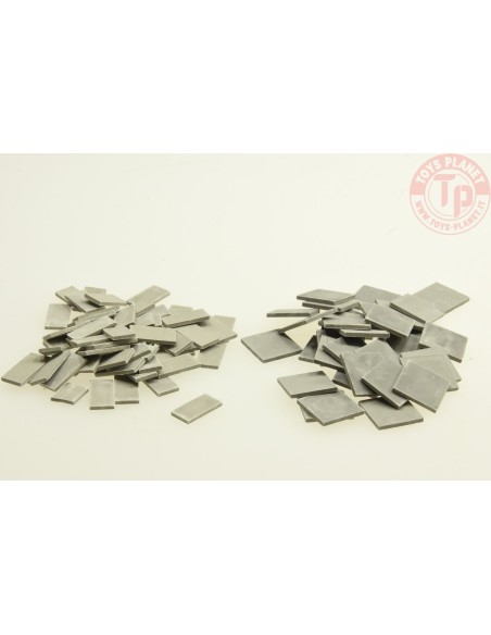 Assortimento di pannelli per pavimentazione grigio scuro (280 x interi, 260 x metà) 1:48/1:50 JUWEELA 24155 JUWEELA