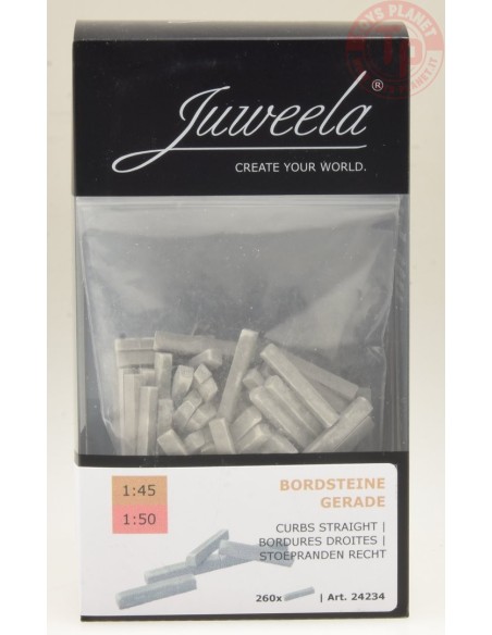 Cordoli dritti (260 pezzi) 1:45/1:50 JUWEELA 24234 JUWEELA