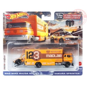 MAD MIKE MAZDA RX3 GT-SAKURA SPRINTER 1/64 HOT WHEELS HKF44 HOT WHEELS
