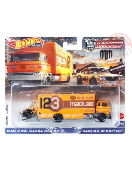 MAD MIKE MAZDA RX3 GT-SAKURA SPRINTER 1/64 HOT WHEELS HKF44 HOT WHEELS