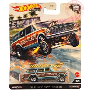'64 CHEVY NOVA GASSER 1/64 HOT WHEELS HCK21 HOT WHEELS