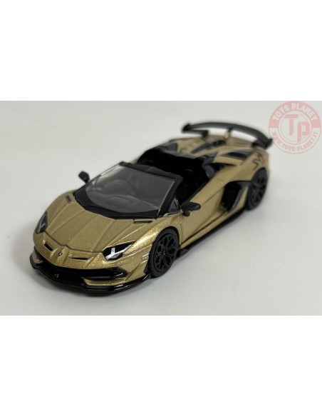 LAMBORGHINI AVENTADOR SVJ ROADSTER-ORO ELIOS 1/64 MGT00363-R Mini Gt