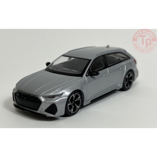 AUDI RS 6 AVANT CARBON BALCK EDITION-FLORETT SILVER 1/64 MGT00372-R Mini Gt