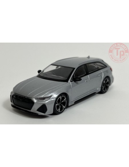 AUDI RS 6 AVANT CARBON BALCK EDITION-FLORETT SILVER 1/64 MGT00372-R Mini Gt