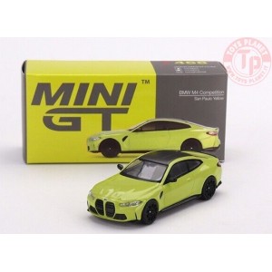 BMW M4 COMPETICION G82-SAN PAULO YELLOW-BLACK ROOF 1/64 MGT00468-R Mini Gt