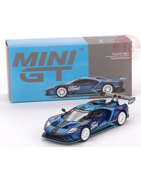 FORD GT MK II-FORD PERFORMANCE-BLUE 1/64 MGT00429-L Mini Gt