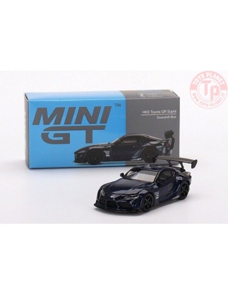 HKS 2021 TOYOTA GR SUPRA-DOWNSHIT BLUE 1/64 MGT00368-R MINI GT