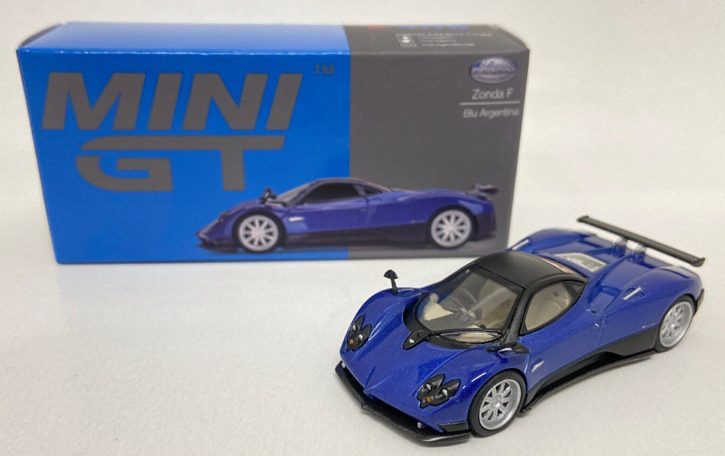 MGT00408-R PAGANI ZONDA F-BLUE ARGENTINA 1/64 MINI GT
