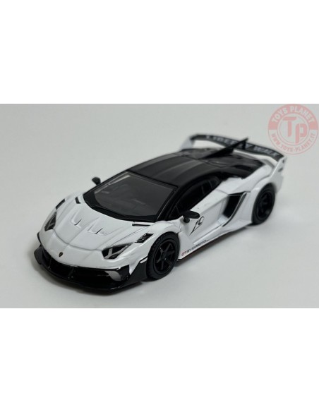 LB SILHOUETTE WORKS LAMBORGHINI AVENTADOR GT EVO-WHITE 1/64 MGT00467-R Mini Gt