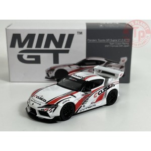 PANDEM TOYOTA GR SUPRA V1-TEAM CUSCO RACING 2021 FORMULA DRIFT JAPAN-WHITE RED 1/64 MGT00364-R Mini Gt