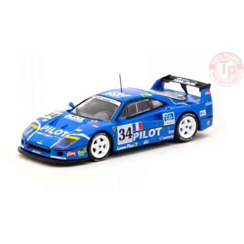 FERRARI F40 LM-24H OF LE MANS 1995-M.FERTE'/O.THEVENIN/C.PALAU-BLUE 1/64 T64-075-95LM34 TARMAC WORKS
