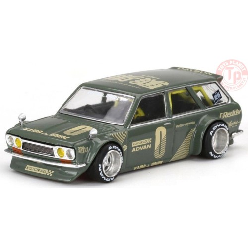 DATSUN KAIDO 510 WAGON-GREEN 1/64 KHMG010 Mini Gt