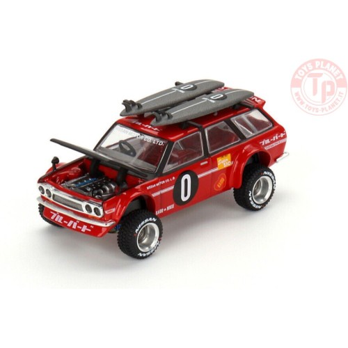 DATSUN KAIDO 510 WAGON KAIDO GT SURF SAFARI RS V2-RED 1/64 KHMG054 Mini Gt